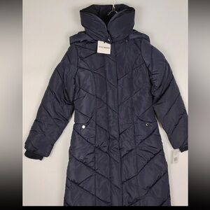 Steve Madden Women's Navy Puffer Coat